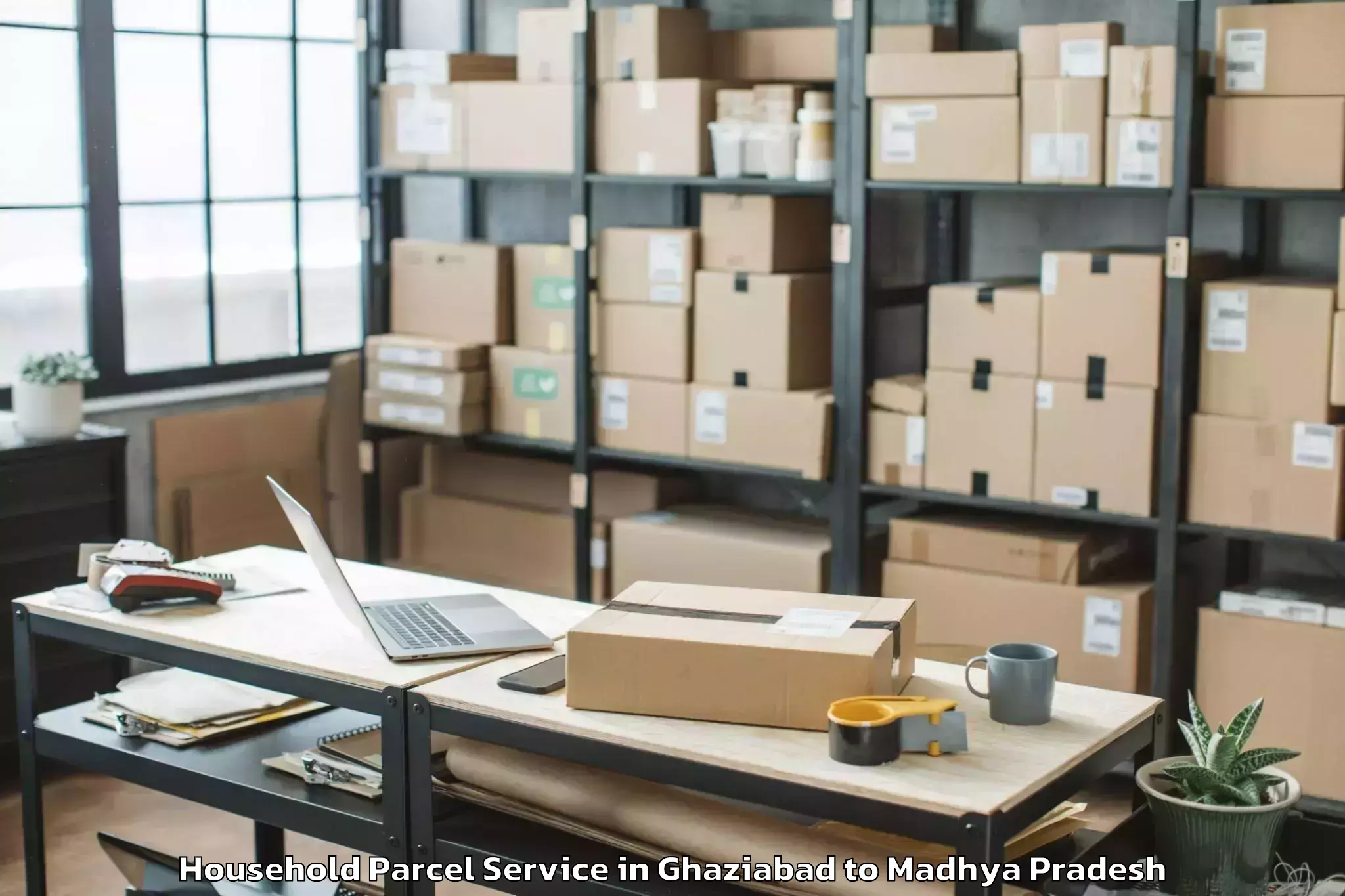 Book Ghaziabad to Maksi Household Parcel Online